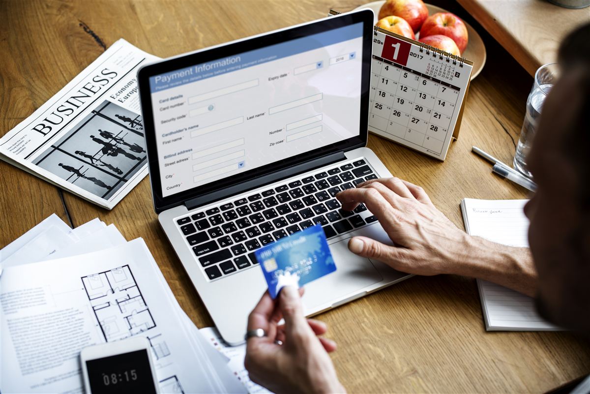 Customer filling out an online order form