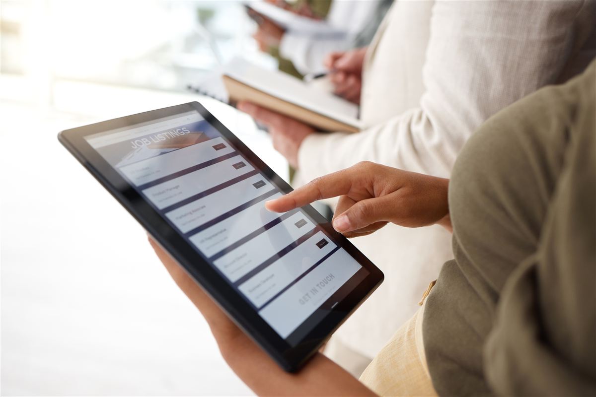 Customer ordering from a PrestoSell page on a tablet